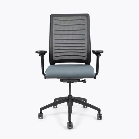 Silla Interstuhl HERO 172H MARCO Y ESTRUCTURA NEGRA / TAPICERÍA Y MALLA GRIS