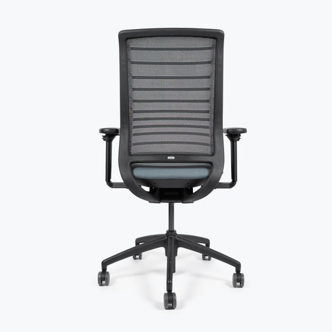 Silla Interstuhl HERO 172H MARCO Y ESTRUCTURA NEGRA / TAPICERÍA Y MALLA GRIS