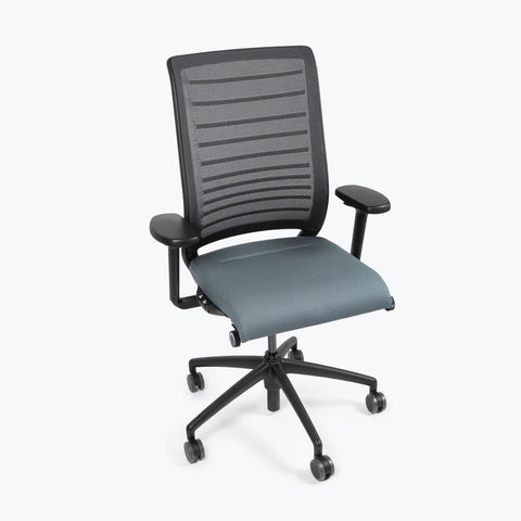 Silla Interstuhl HERO 172H MARCO Y ESTRUCTURA NEGRA / TAPICERÍA Y MALLA GRIS