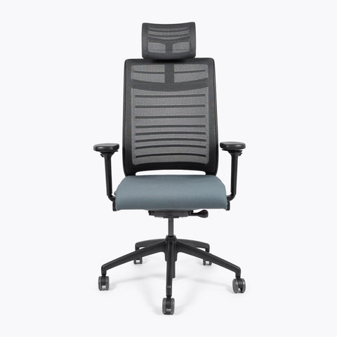 Silla Interstuhl HERO 275H MARCO Y ESTRUCTURA NEGRA / TAPICERÍA Y MALLA GRIS