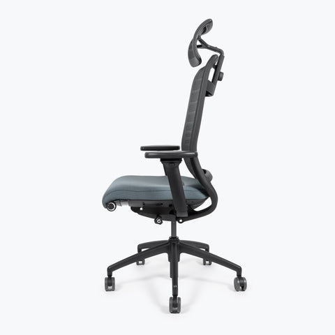 Silla Interstuhl HERO 275H MARCO Y ESTRUCTURA NEGRA / TAPICERÍA Y MALLA GRIS