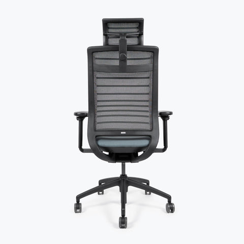 Silla Interstuhl HERO 275H MARCO Y ESTRUCTURA NEGRA / TAPICERÍA Y MALLA GRIS