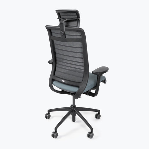 Silla Interstuhl HERO 275H MARCO Y ESTRUCTURA NEGRA / TAPICERÍA Y MALLA GRIS
