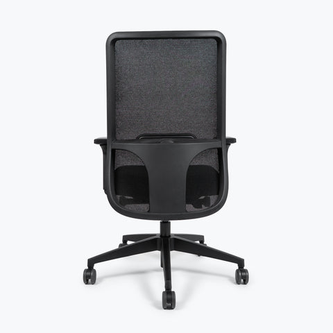 Silla Interstuhl NICE NC260 MARCO Y ESTRUCTURA NEGRA / TAPICERÍA NEGRA Y MALLA NEGRA