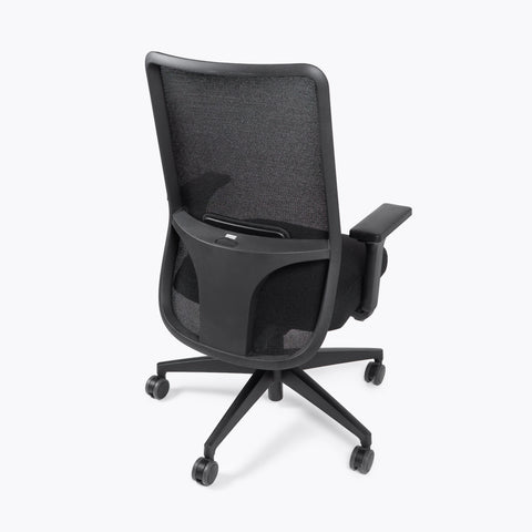 Silla Interstuhl NICE NC260 MARCO Y ESTRUCTURA NEGRA / TAPICERÍA NEGRA Y MALLA NEGRA