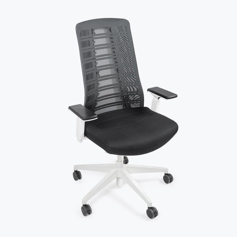 Silla Interstuhl PUREIS3 MARCO Y ESTRUCTURA BLANCA / TAPICERÍA Y MALLA NEGRA